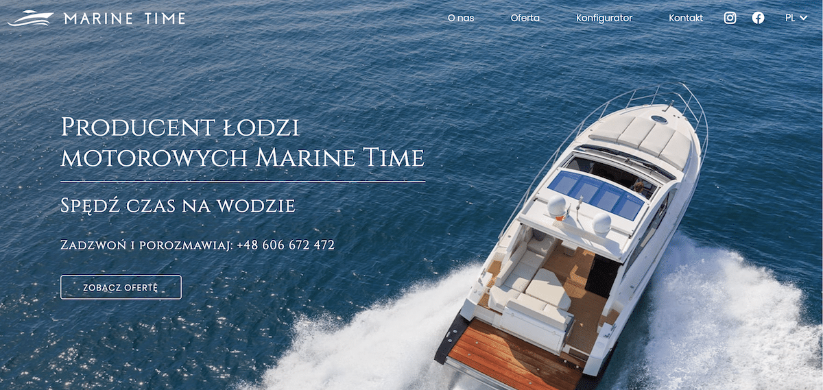 strona internetowa marine time