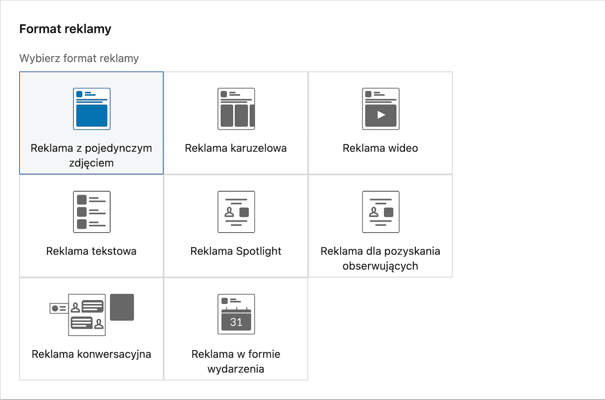 kampania reklamowa linkedin